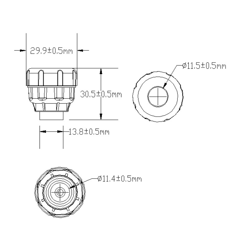 CANbus Interface Receiver TPMS Max Support 22 Tires External Cap Sensor 12V1 Large Bore Sensor for OTR Tyres CAT Komatsu Mining Vehicles 