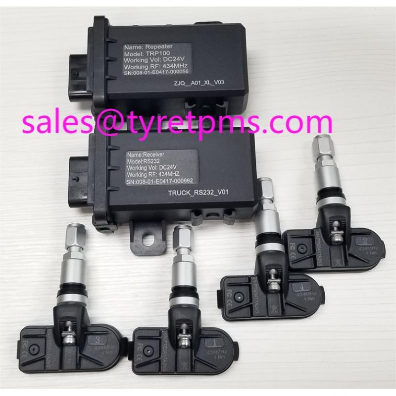 TPMS RS232 Receiving Unit internal valve sensor built-in passenger car sensor dimension max measurement 203psi for Light Truck Bus  