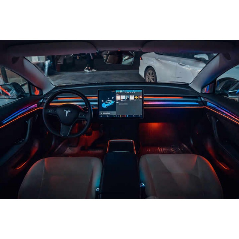 LED Backlights Symphony Ambient Light for Tesla