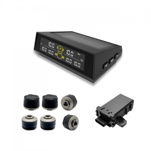 Economical Solar Display Light-duty 0-8Bar 116PSI Bus Truck TPMS Kit for 6 wheels Vehicles