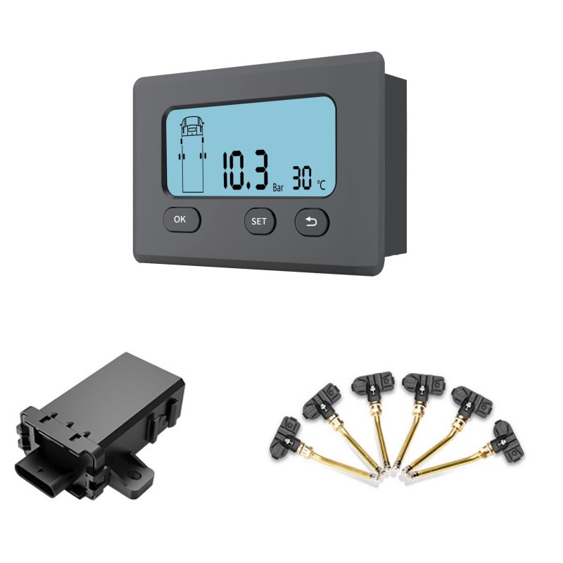 Embedded installation Display Receiver built-in a RS232 Interface bus truck trailer TPMS 